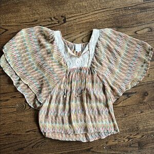 Ella Moss Multicolor Women's Top with Lace Detail